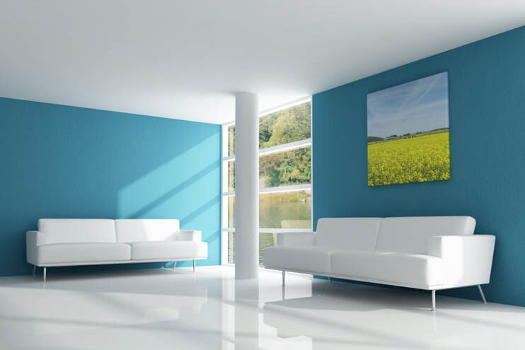 Interior colour design in luxury home